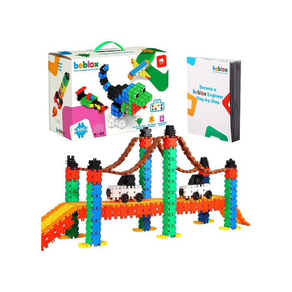 500 Piece BEBLOX Building (Clics) Blocks