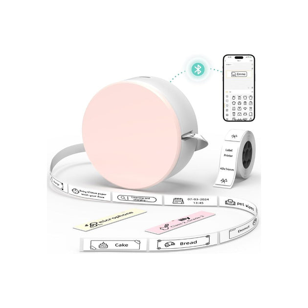 Portable Mini Label Printer with Tape – simplexdeals