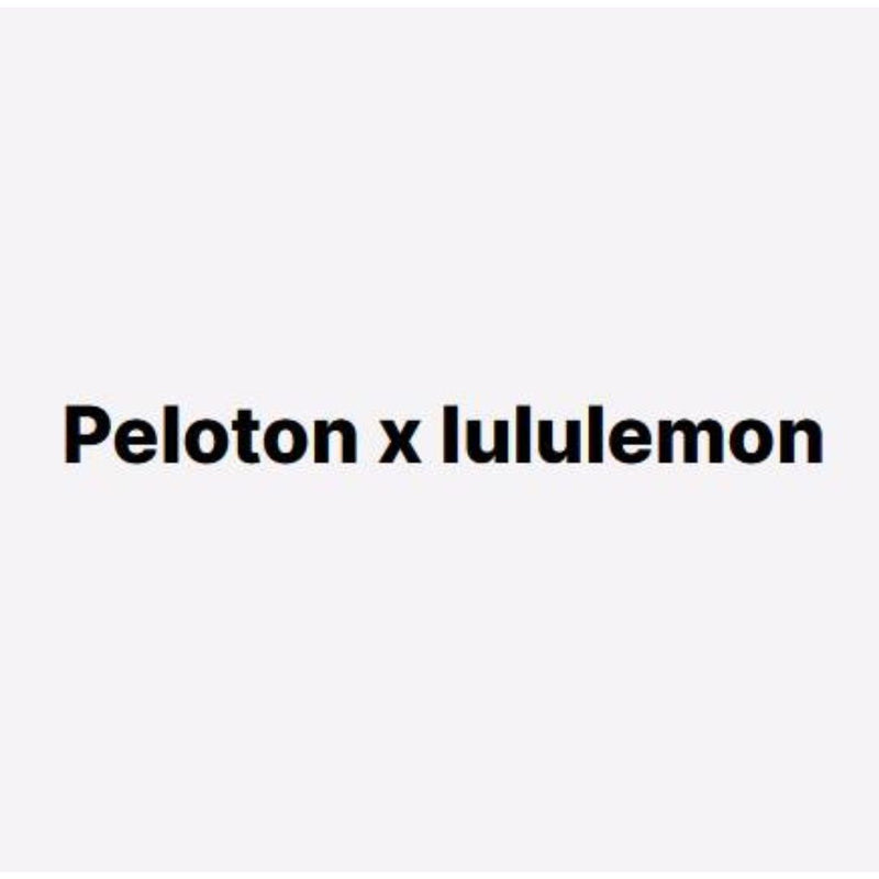 LULULEMON X Peloton: 50% Off Everything!