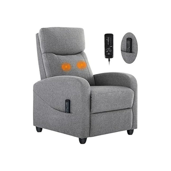 ZUNMOS Single Fabric Recliner Massage Chair