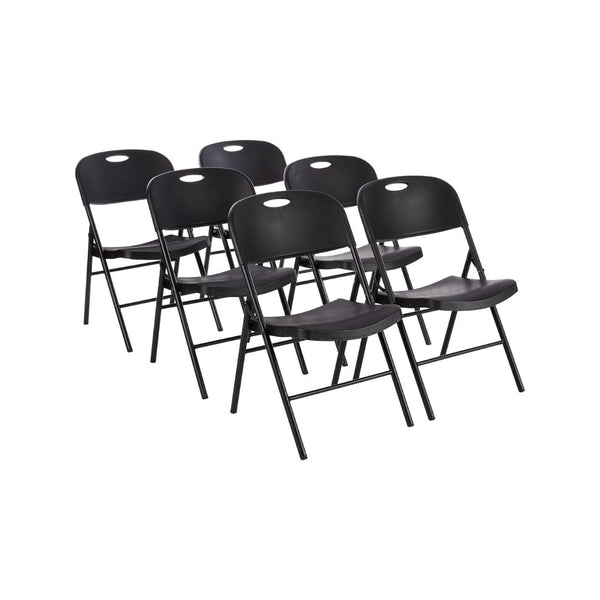 6-Pack Amazon Basics Foldable Plastic Chair