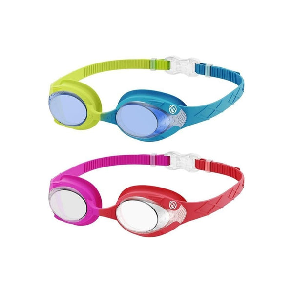 2-Pack OutdoorMaster Kids Swim Goggles (5 Color Combos)