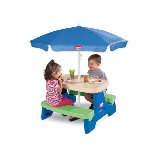 Little Tikes Easy Store Jr. Picnic Table with Umbrella