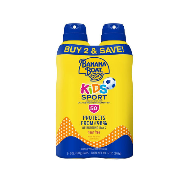 2-Pack Banana Boat Kids Sunscreen Spray