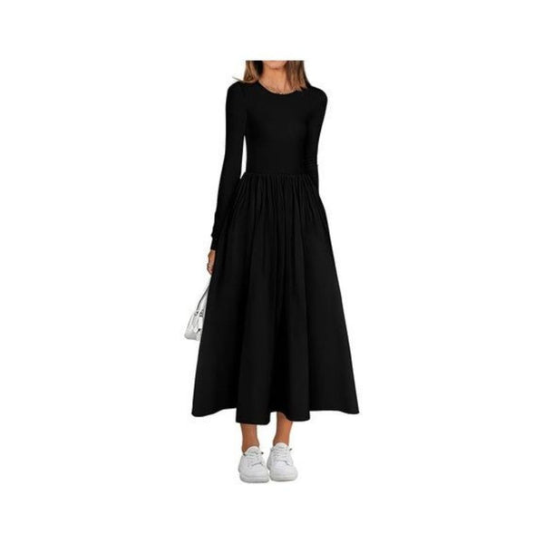 Flowy Boho Long Sleeve Midi Dress (16 Colors)