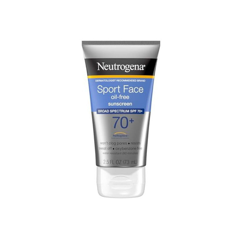 Neutrogena Sport Face Sunscreen SPF 70+ Oil-Free 2.5oz Bottle
