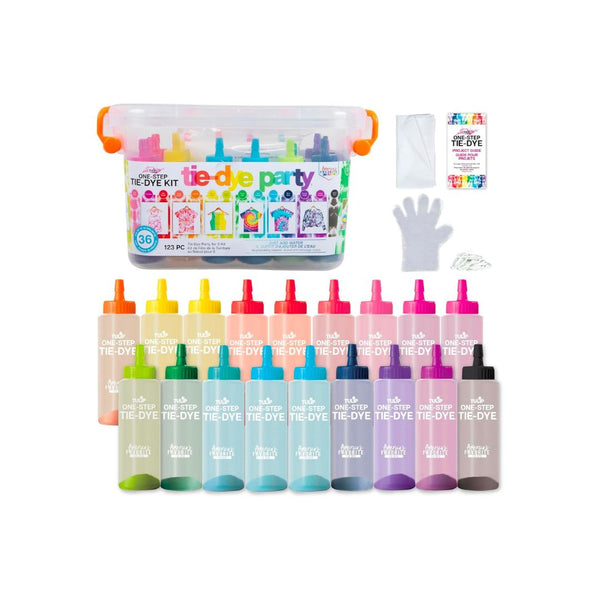 18 Pre-Filled Bottles Tulip One-Step Tie-Dye Party