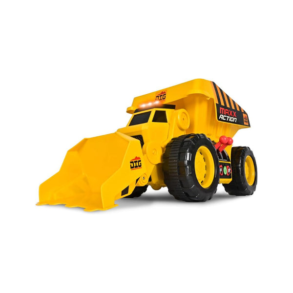 Maxx Action 19-In Excavator and Dump Truck Toy