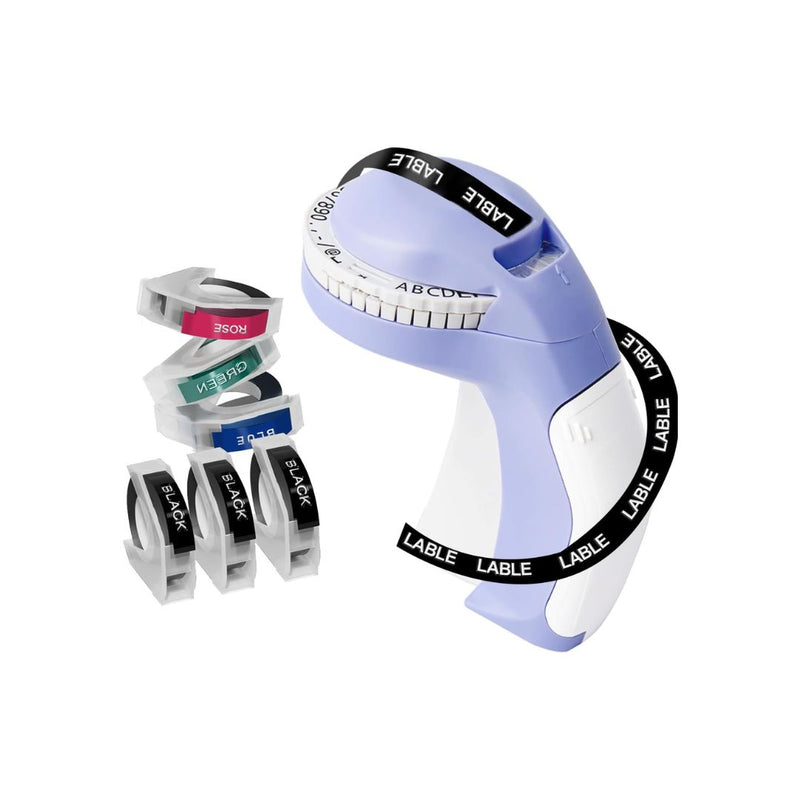 Embossing Label Maker with 6 Tapes