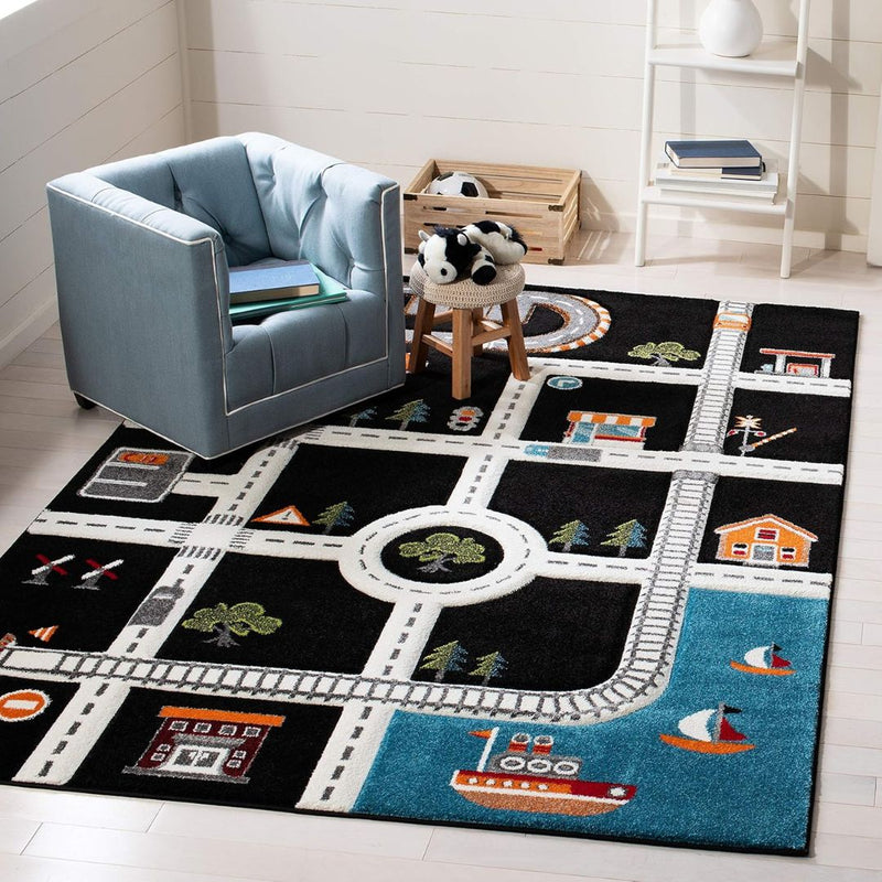 4′ x 4′ Carousel Kids Collection Area Rug