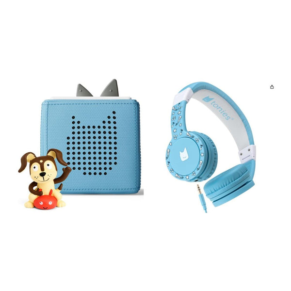 onies Toniebox Audio Player Starter Set with Playtime Puppy + Get Tonies Foldable Wired Headphones for FREE