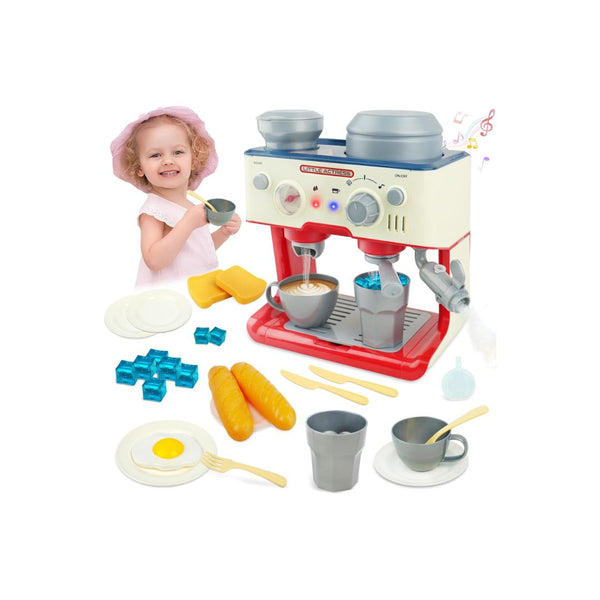 Kids Coffee Playset with LED Light & Sound