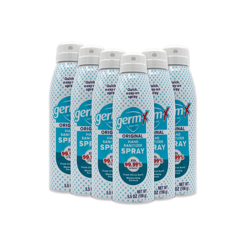 Pack of 6 Germ-X Hand Sanitizer Spray