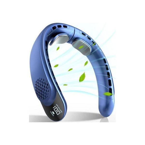 Rechargeable Neck Fan with LED Display