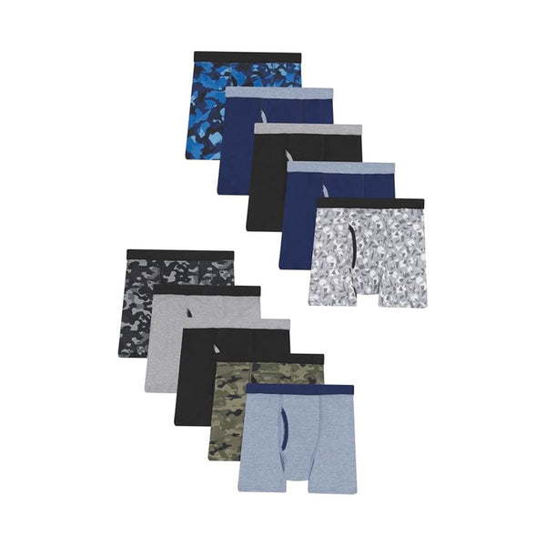 10 Hanes Boys Comfort Flex and ComfortSoft Boxer Briefs