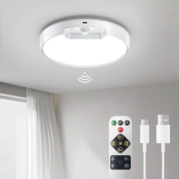 Rechargeable Ceiling Light with Motion Sensor