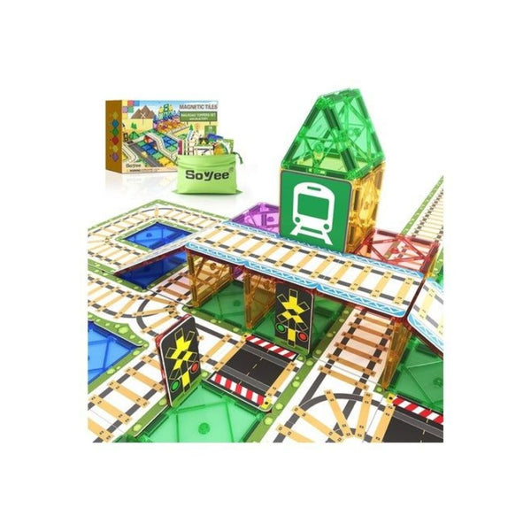 Magnetic Tiles Train Track Add-on Toy