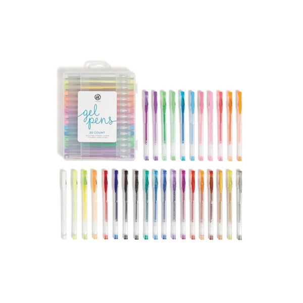 30 Metallic Gel Pens