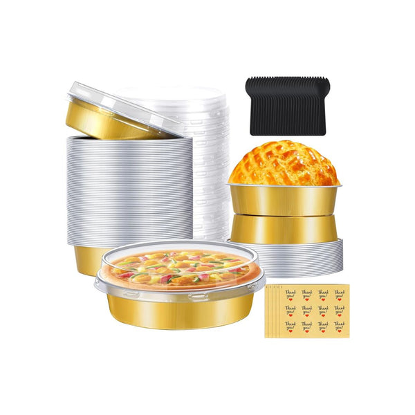 50-Pcs Mini Pie Tins With Lids