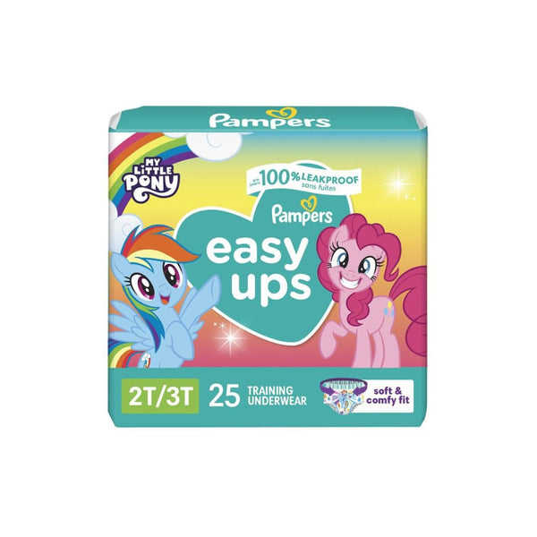 25 Count Pampers Easy Ups Training Pants, 2T-3T