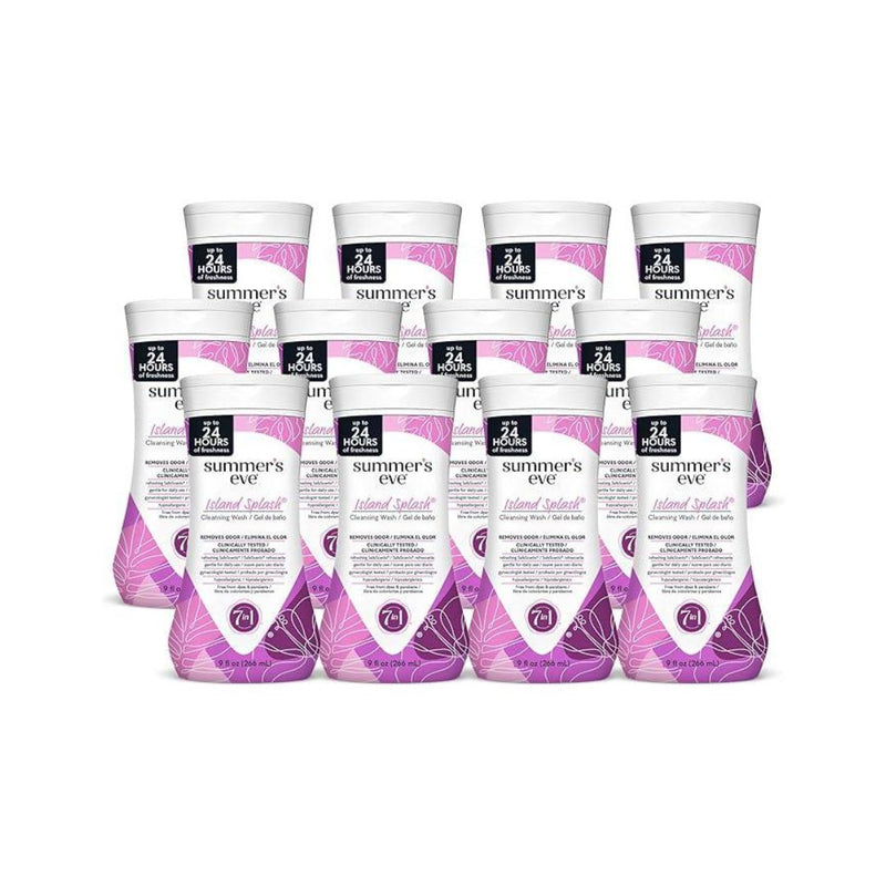 12-Pack Summer's Eve Island Splash Feminine Body Wash