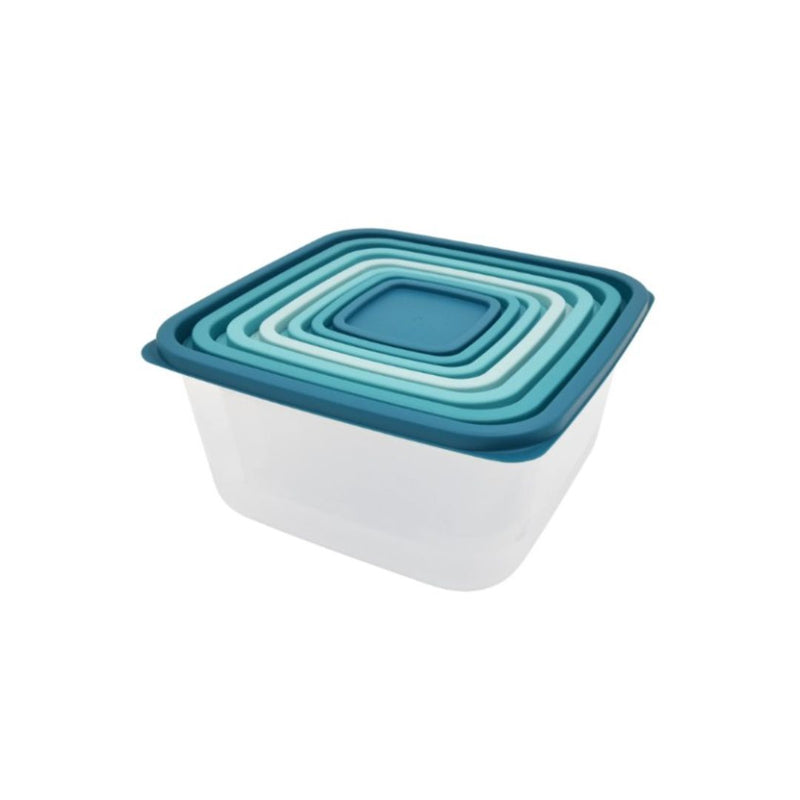 14 Count Mainstays Plastic Rainbow Food Storage Set