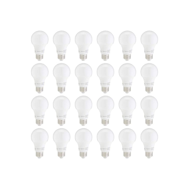 24-Pack Amazon Basics Non-Dimmable LED Light Bulbs
