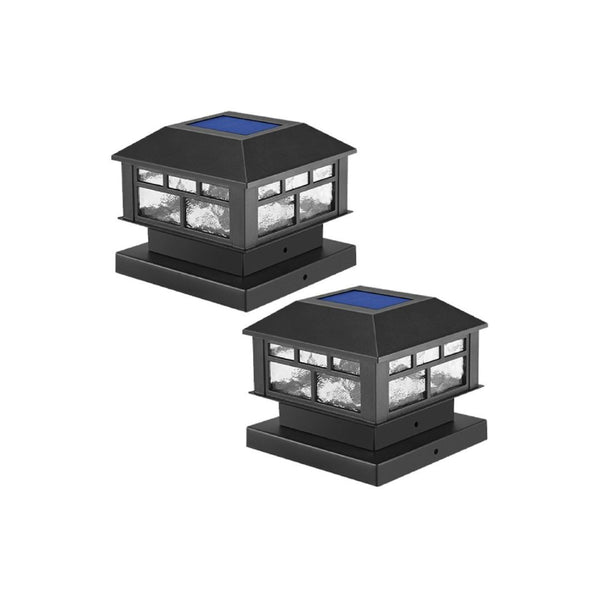 2 Pack Solar Post Cap Lights