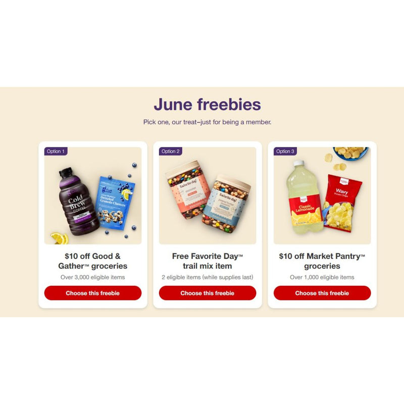 Target Circle 360 June Freebies! $10 Off Good & Gather or Market Pantry Groceries!