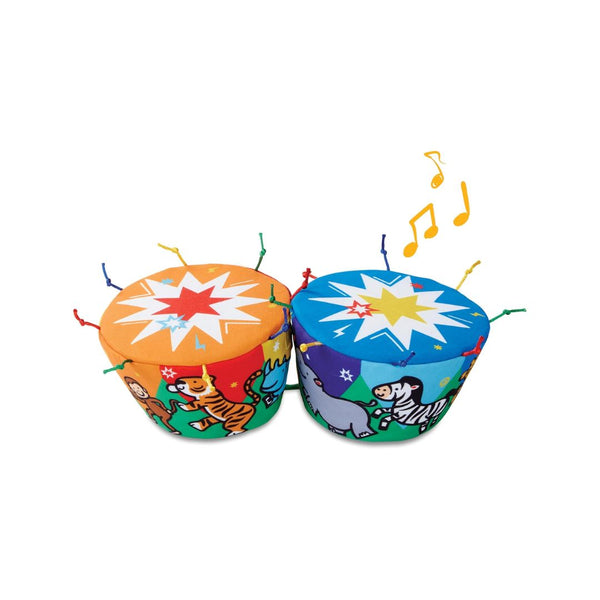 Melissa & Doug K’s Kids Bongo Drums Soft Musical Instrument