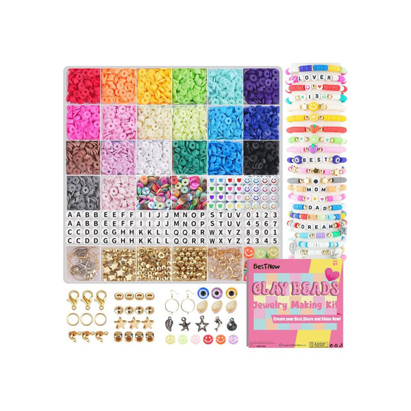 5,000 Pcs Clay Beads Bracelet Making Kit