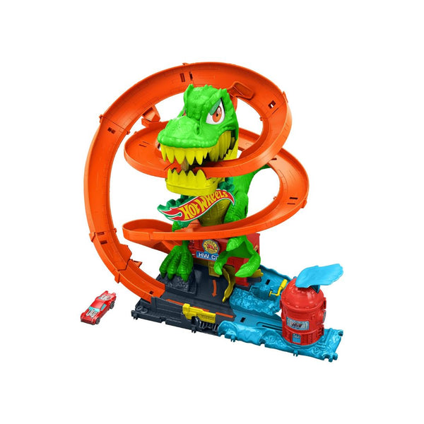 Hot Wheels City T-Rex Blaze Battle Playset