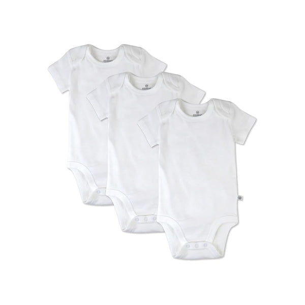 3-Pack HonestBaby Baby Short Sleeve Bodysuits