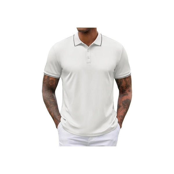 Men's Casual Button Down Polo Shirt