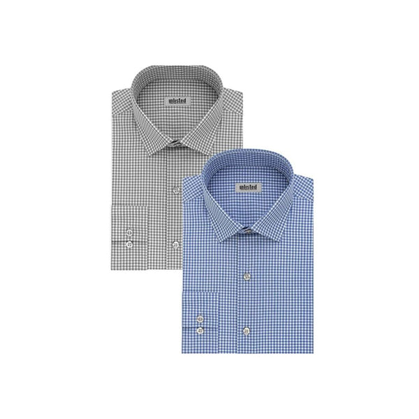 2 Pack Kenneth Cole Unlisted Men’s Slim Fit Dress Shirts