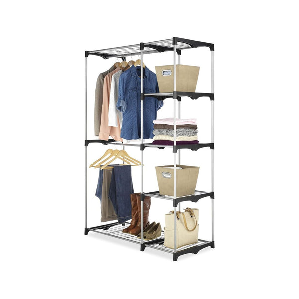 Whitmor Double Rod Freestanding Closet Organizer