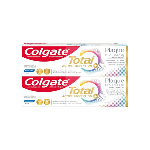 2-Pack Colgate Total Plaque Pro Release Whitening Toothpaste