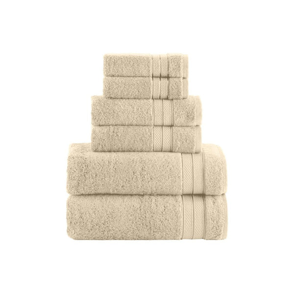 6-Piece Luxury Turkish Cotton Towel Set