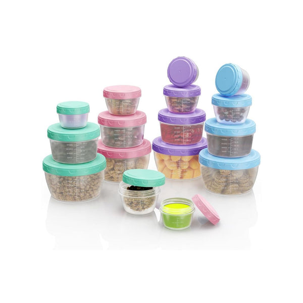 16-Pack Food Storage Containers with Lids