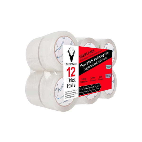 12 Pack Heavy Duty Packing Tape