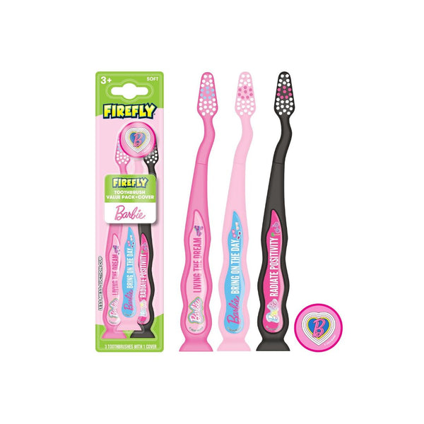 3-Count Firefly Barbie Toothbrush Value Pack