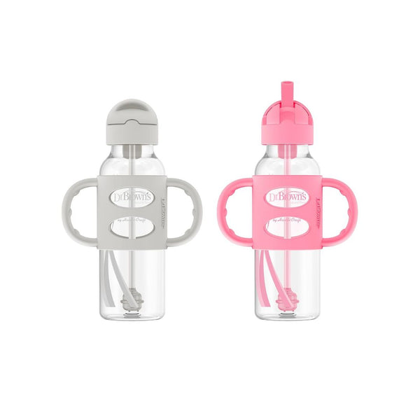 2-Pack Dr. Brown's Milestones Narrow Sippy Straw Bottle