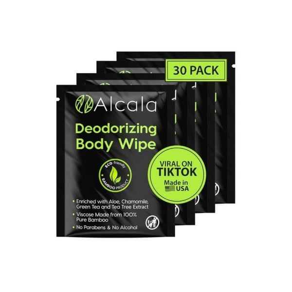 30 Individual Packs Of Deodorizing Shower Wipes