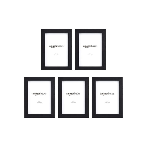 Pack of 5 Amazon Basics Rectangular Photo Picture Frames