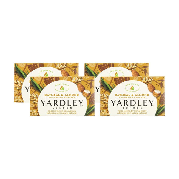 4 Pack Yardley Oatmeal Almond Bar Soap