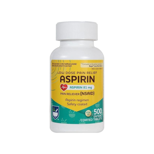 500-Count 81 mg Low-Dose Aspirin Tablets