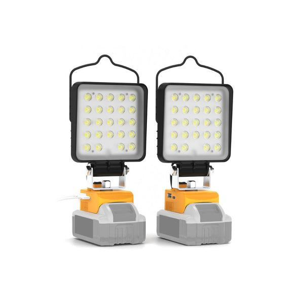 2 Pack Cordless LED Work Light for Dewalt