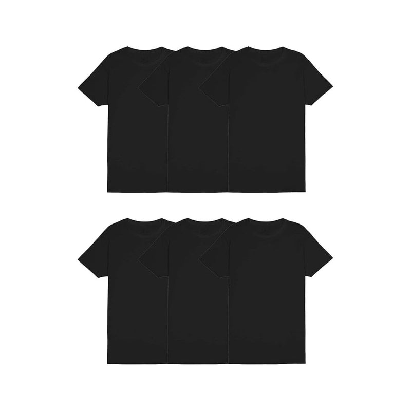 6 Fruit of the Loom Men's Crew Tee Undershirts