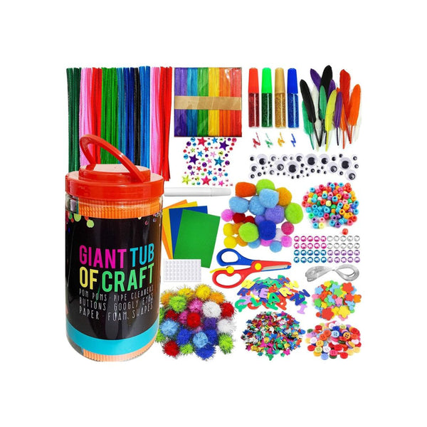 550+ Pcs Kids Crafts and Art Supplies Jar Kit
