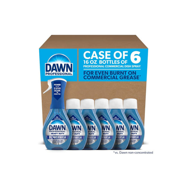 Pack of 6 Dawn Powerwash Heavy Duty Dish Spray 16 oz